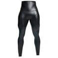 thumbnail image 1 of Men's Four Elastic Leather Pants - Waist Lifting Hip Shaping, High Waist Cropped Pants for Stage Performances, 1 of 5