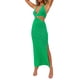 thumbnail image 3 of VISgogo Vestido Casual para Mujer, Color Sólido Sin Mangas Sin Espalda Slim-Fit Split Halter Vestido Largo VISgogo moda, 3 of 9