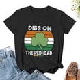 thumbnail image 3 of Dibs on The Redhead Women’s Short Sleeve Cotton T-Shirt HD Graphic Printed Tee Casual Crew Neck Top M, 3 of 7