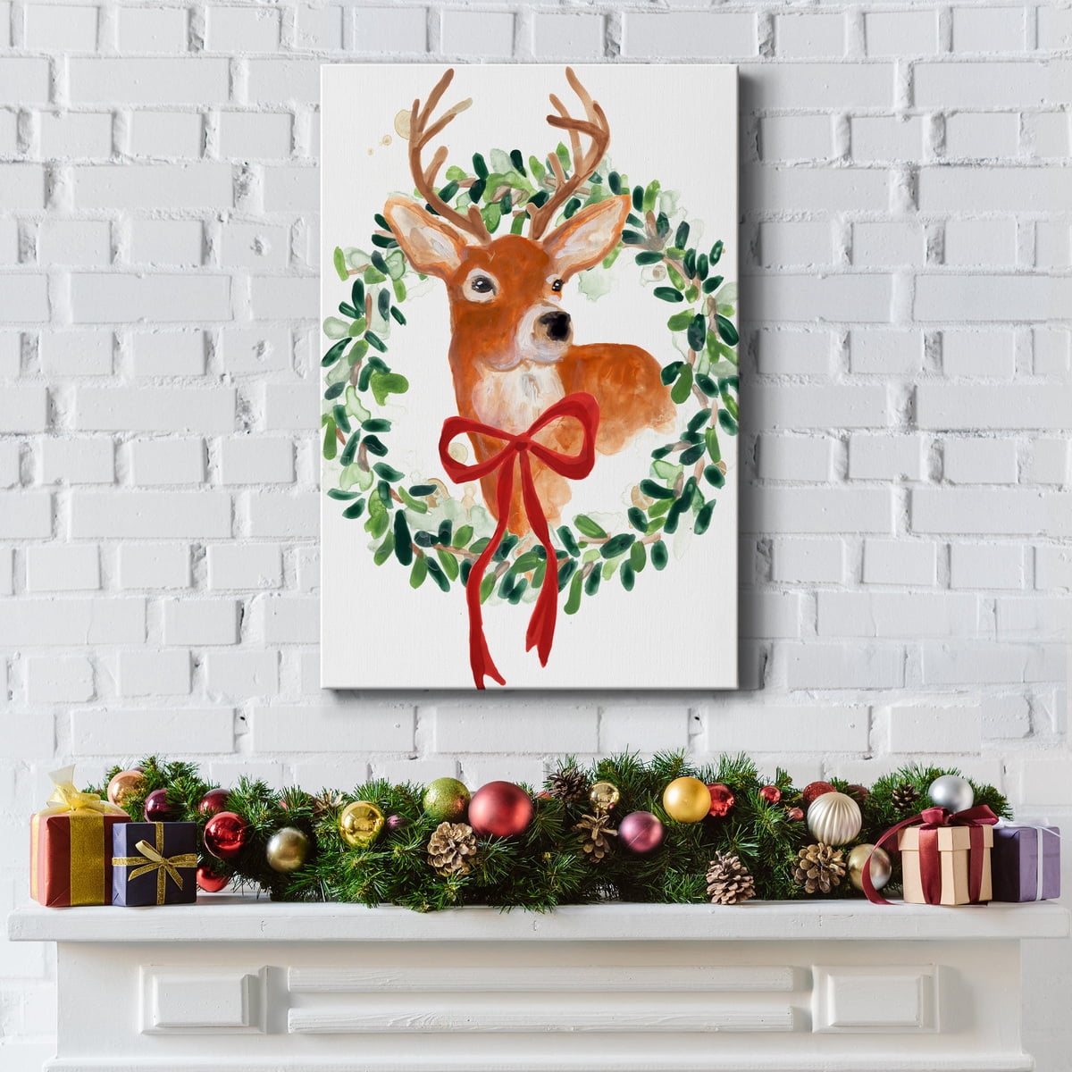 Woodland Holiday Collection B- Gallery Wrapped Canvas