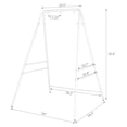 thumbnail image 2 of MYXIO Outdoor Hammock Chair Stand, Heavy Duty A-Frame Metal Swing Stand with Powder-Coated Finish and 3 Haning Holes for Yard, Porch, Paito, Inside Room, 2 of 8