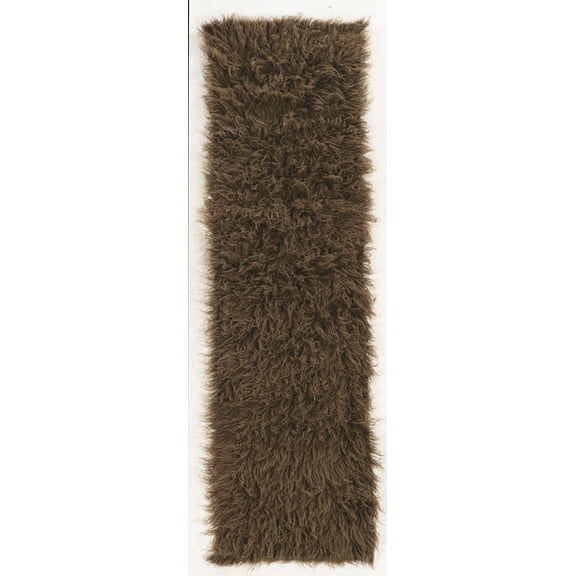 Linon New Flokati 1400gram Cocoa 2.4x8.6, Rug