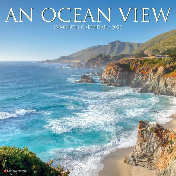Monterey Christmas Calendar 2022 Willow Creek Press Ocean View 2022 Wall Calendar - Walmart.com