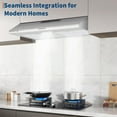 thumbnail image 2 of Juiluna Range Hood 30 Inch Under Cabinet, Stainless Steel Stove Vent Hood, 200CFM, 3-Speed Exhaust Fan, Button Controls, LED Lights, Reusable Baffle Filters, Silver, 2 of 7