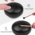 thumbnail image 2 of Amdohai 8-inch 8-Tone Steel Tongue Drum F Key Percussion Instrument, 2 of 8