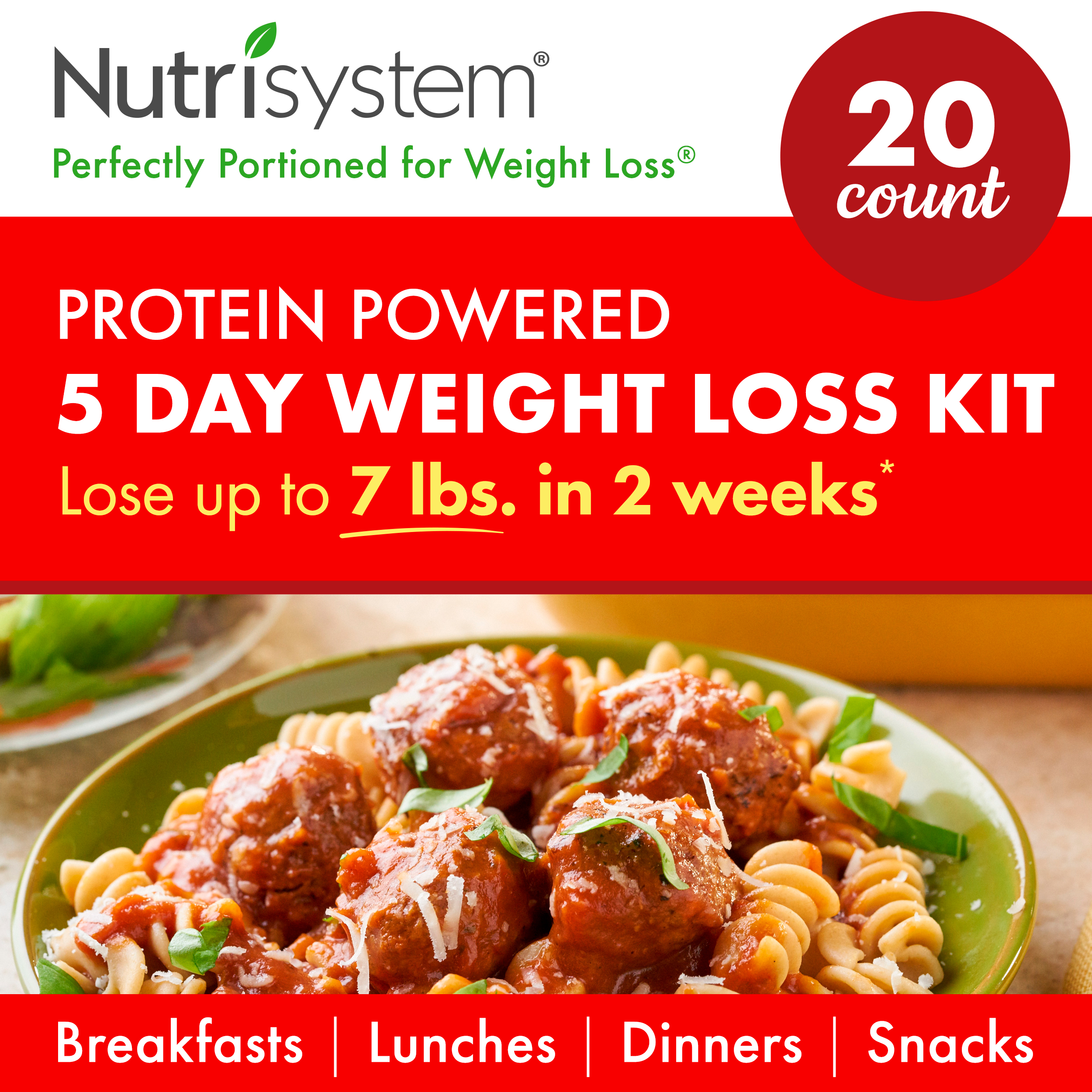 Nutrisystem 5 Day Protein Powered Jumpstart Weight Loss Kit Meals Snack
