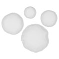 thumbnail image 2 of Uttermost Lucky Coins Matte White Metal Wall Bowls Set of 4, 2 of 5