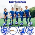 thumbnail image 3 of Paquete de 6 balones de fútbol ELKCIP, tamaño 4, con bolsa de malla, 3 of 6