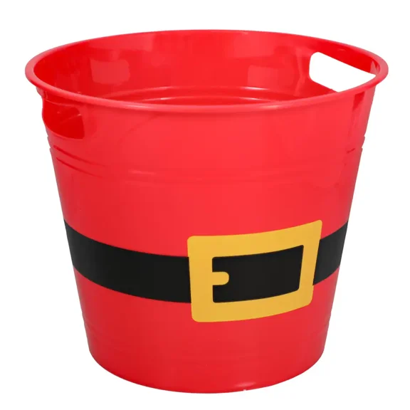 Red Santa Belt Holiday Bucket