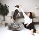 thumbnail image 5 of Cama para mascotas Asvin Medium para perros y gatos, suave y lavable, gris, 5 of 6