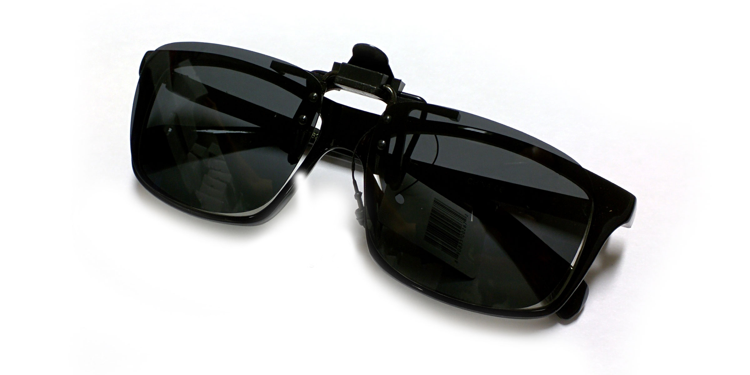 Newbee Fashion - Polarized Clip-On Flip Up Metal Clip Sunglasses Multi Purpose Flash Polarized Lenses (Glasses not included) - image 2 of 3