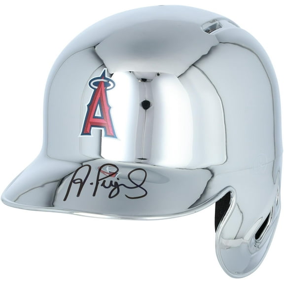 Albert Pujols Los Angeles Angels Autographed Alternate Chrome Mini Batting Helmet - Fanatics Authentic Certified