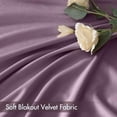 thumbnail image 3 of Lavender Velvet Curtains Thermal Insulated Blackout Curtain Drapes for Bedroom Living Room Darkening 90 Inches Long Curtains Panels Rod Pocket Set of 2, 3 of 6