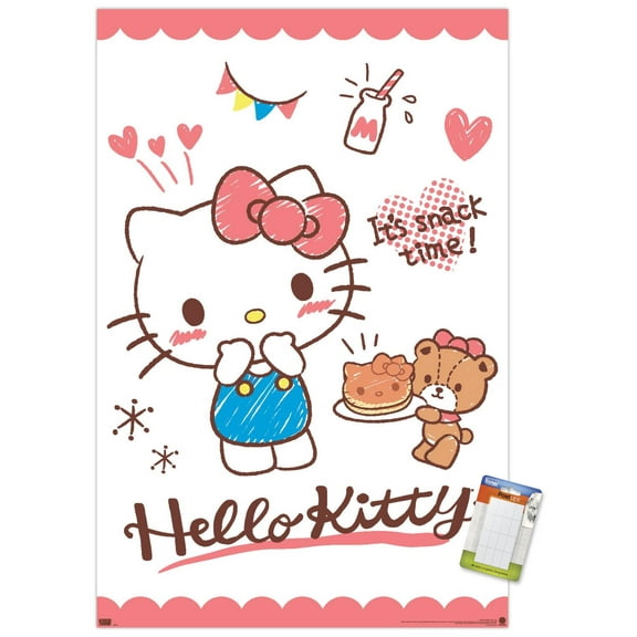 Hello Kitty: 25 Snack Time - Kitty Pancakes Wall Poster, 14.725" x 22.375"