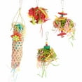thumbnail image 2 of Hanging Bird Foraging Toy, Refilled Safe Attractive Bird Shredding Toy With Bell For Cockatiel For Parrots, 2 of 8