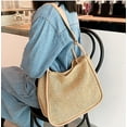 thumbnail image 3 of LHSHID Women Straw Bags Summer Rattan Hand-Woven Beach Large Tote Bag Fashion Handbag with PU Strap, 3 of 6