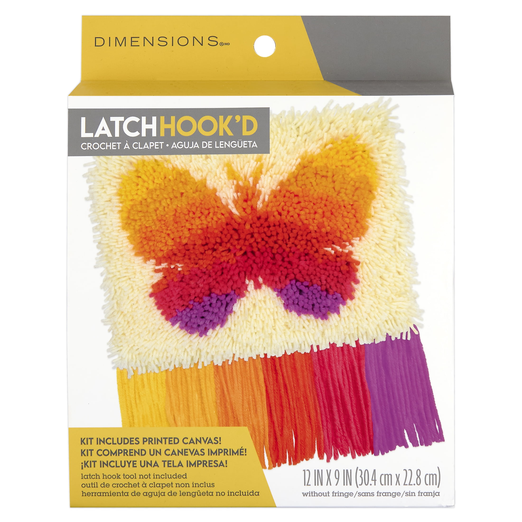 DIMENSIONS BUTTERFLY LATCH HOOK