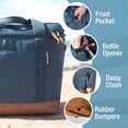 thumbnail image 6 of CleverMade Pacifica Large Collapsible Soft Cooler, Leakproof Insulated Cooler Bag, Charcoal Gray, 6 of 10