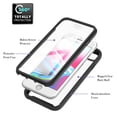 thumbnail image 2 of Dteck Rugged Case with Built-in Screen Protector for iPhone SE 2022/2020 8 7 6, Black, 2 of 6