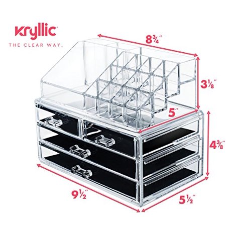 Acrylic Jewelry Cosmetic Vanity Organizer Great Box For