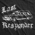 thumbnail image 2 of Mens Funny T Shirts Last Responder Sarcastic Halloween Novelty Hearse Graphic Tee for Men Graphic Tees, 2 of 9