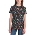 thumbnail image 3 of Wukai Dinosaurs in Space Youth Unisex Short Sleeve T-Shirt for Boys, Girls, Teens, and Kids-, 3 of 7