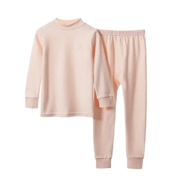 successthop Toodler Pajamas Long Sleeve Crew Neck Top with Pants Fall Keep Warm Loungewear Sizes 2 -16