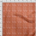thumbnail image 3 of oneOone Viscose Jersey Dark Peach Fabric Batik Quilting Supplies Print Sewing Fabric By The Yard 60 Inch Wide, 3 of 5
