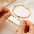 thumbnail image 5 of Turandoss February Birthstone Bracelet for Women Dainty Amethyst Purple Birthstone 14K-Gold-Plated Elastic Bead Bracelets Trendy Friendship Jewelry Gifts for Women Girls, 5 of 8