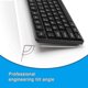 thumbnail image 4 of Soporte para teclado inclinado YONGSHENG acrílico transparente para PC ergonómico, 4 of 5