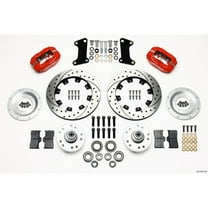Wilwood Forged Dynalite Front Kit 12.19in Drilled Red 67-69 Camaro 64-72 Nova Chevelle