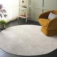 thumbnail image 2 of SAFAVIEH Maya Tamzen Geometric Area Rug, Ivory/Beige, 6'7" x 6'7" Round, 2 of 10