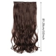 thumbnail image 4 of Extensiones de pelo sintético rizado con clips, 3/4 de cabeza, 5 clips, 4 of 7