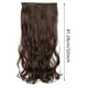 thumbnail image 4 of Extensiones de pelo sintético rizado con clips, 3/4 de cabeza, 5 clips, 4 of 7