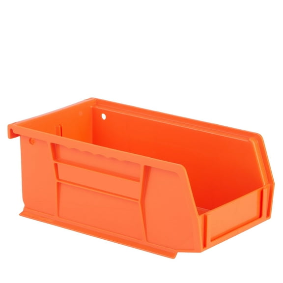 Hudson Exchange 7-1/2" x 4" x 3" (24 Pack) Plastic Stackable Storage Bin and Hanging Container, Orange C57