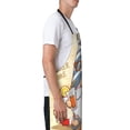 thumbnail image 3 of Lsque Hello Summer Cute Gnome Waterproof Apron Chef Aprons for Men Heavy Duty Chemical Work Apron Extra Long Grilling Aprons with Adjustable Bib Apron, 3 of 9