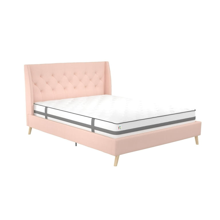 prime-roseさま専用ページ Harper & Bright Designs Pink Wood Frame Queen Size Tufted