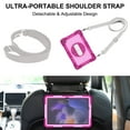 thumbnail image 5 of Dteck Screen Protector Case for Samsung Galaxy Tab A9 Plus 11-inch (X210,X215,X216),Heavy Duty Rotating Stand Rugged Rubber Case Shockproof PC Cover with Adjustable Hand/Shoulder Strap,Pink+Rose, 5 of 8