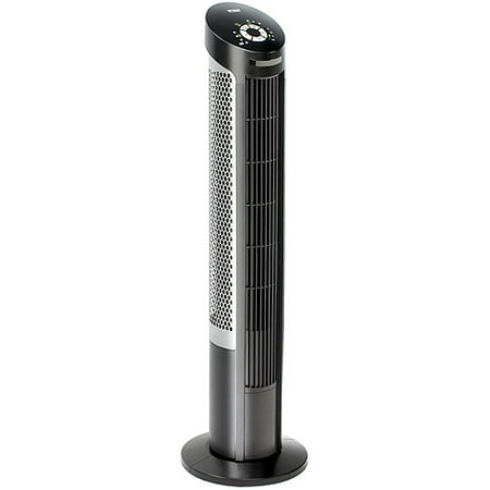 Seville Classics UltraSlimline 40" Oscillating Tower Fan, Black