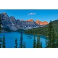 thumbnail image 2 of Jaynes Gallery 18x13 White Modern Wood Framed Museum Art Print Titled - Canada-Alberta-Banff National Park Moraine Lake and Valley of the Ten Peaks at sunrise, 2 of 4