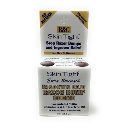 B C Skin Tight Extra Strength Ingrown Hair Razor Bump Creme 5oz