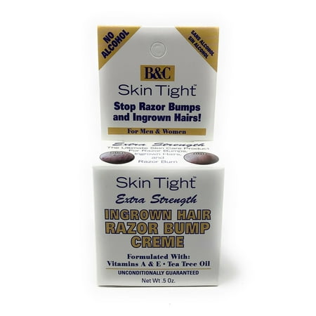 B&C Skin Tight Extra Strength Ingrown Hair Razor Bump Creme (Best Cream For Razor Bumps And Ingrown Hairs)
