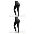 thumbnail image 1 of Minnieouse Pantalones elásticos de cintura alta para mujer, pantalones deportivos de entrenamiento para gimnasio en casa para niñas, pantalones Negro S 2Conjunto, 1 of 6