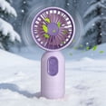 thumbnail image 4 of Lunxisen 4 Pcs Portable Handheld Personal Fan USB Rechargeable Battery Operated Three Speed Cooling for Travel Outdoor, 4 of 9