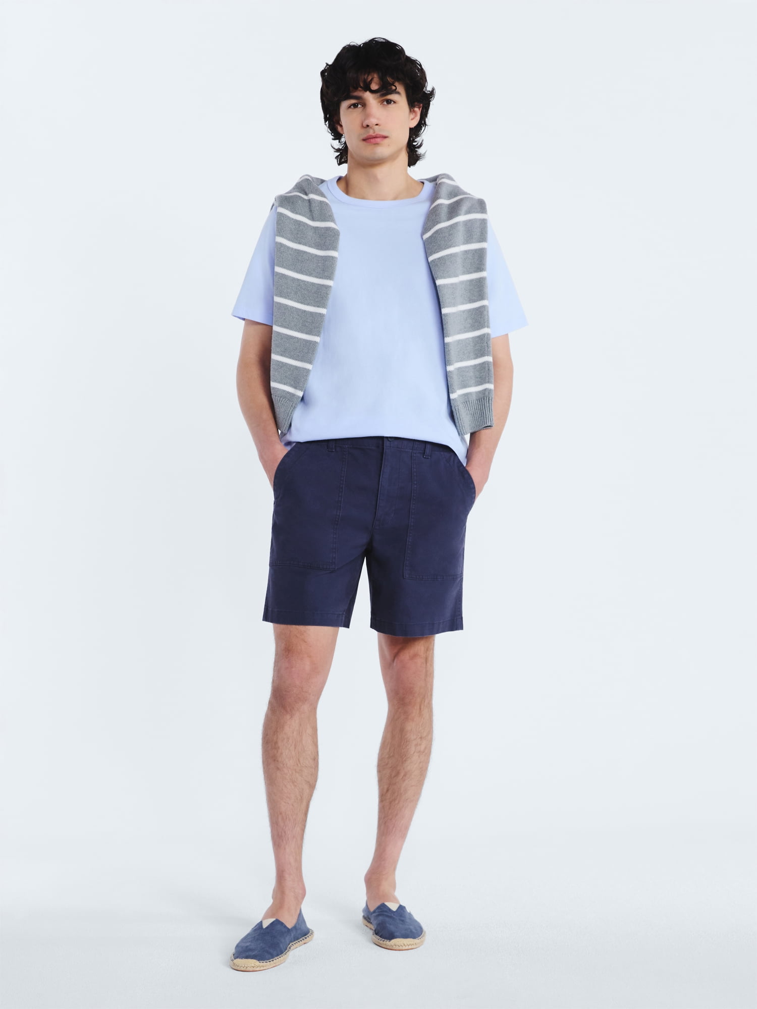 Free Assembly Men’s Everyday Cotton Tee with Short Sleeves, Sizes S-3XL