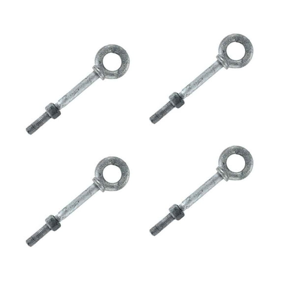 Shoulder Eye Bolts - Galvanized - 3/4" x 4-1/2" - 4 Pack