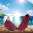 thumbnail image 4 of Nike Air VaporMax 2018 FK Chaussures de Course pour Hommes Rouge Vin Gris Foncé, 4 of 16