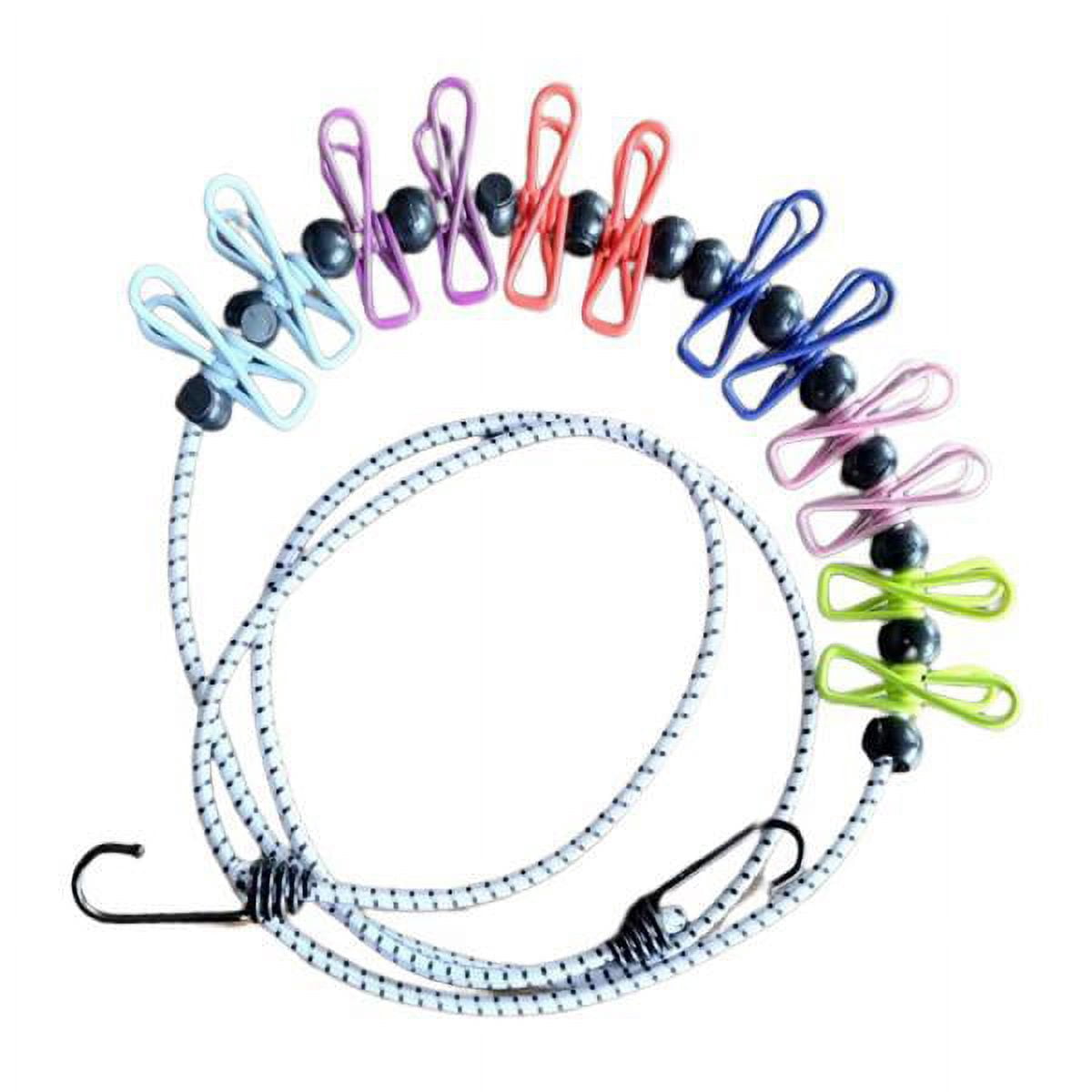 hengtong Elastic Travel Clothesline, Clothesline for, Retractable Elastic Clothesline for Colorful