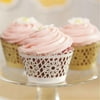 Weddingstar 9380-55 Floral Art Deco Filigree Paper Cupcake Wrappers Gold