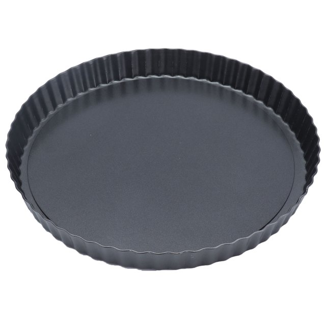9in Bakeware Carbon Steel Baking Pan with Movable Chassis and Wavy Edge Nonstick Black for Family Baking9in Movable Chassis Pie Pan